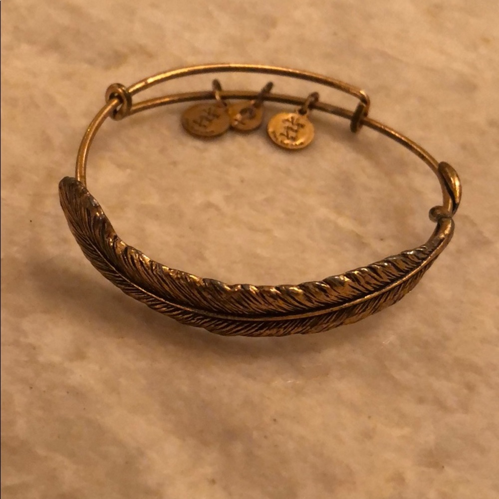 Alex and Ani feather bracelet
